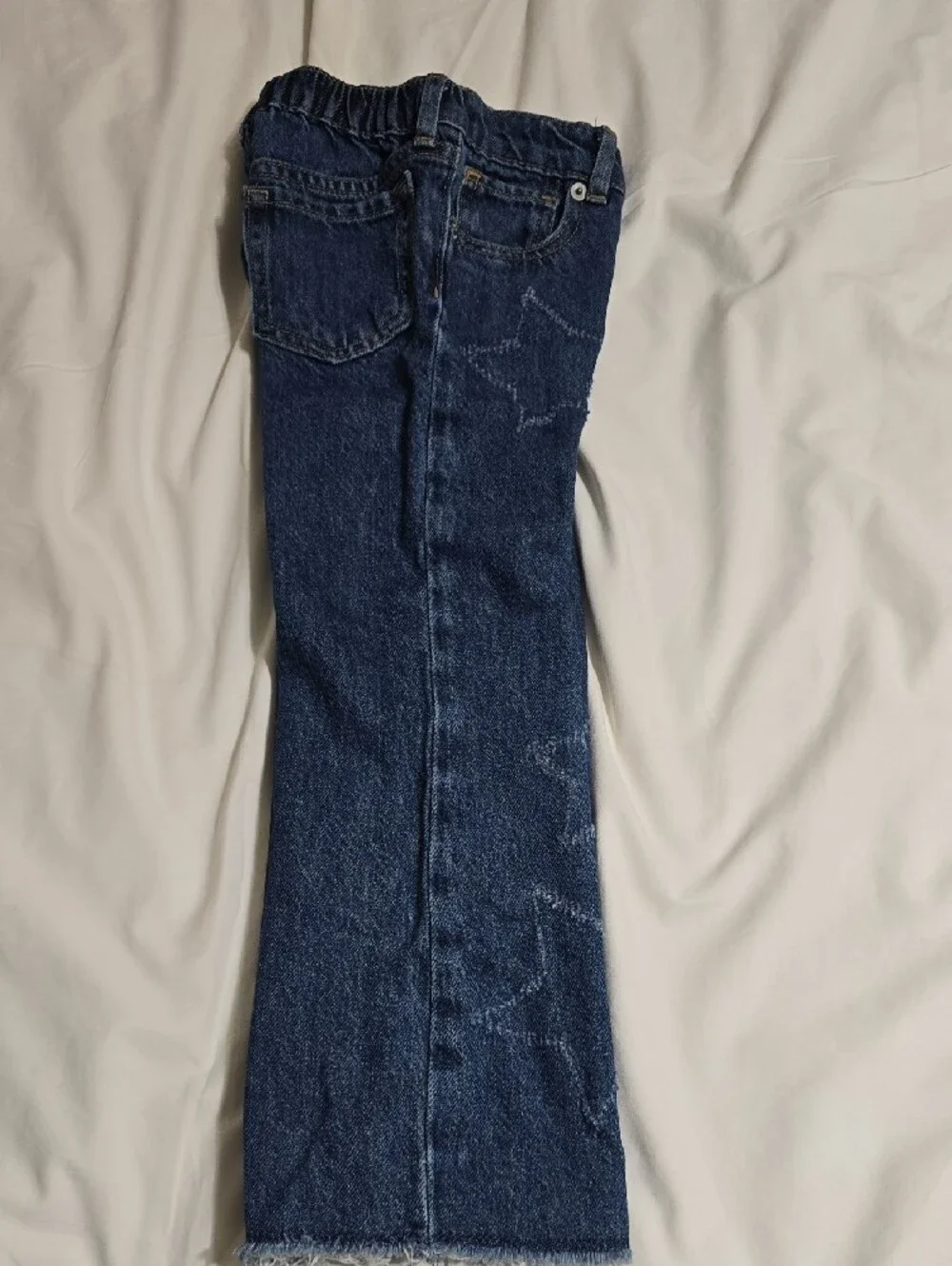 baby GAP Dark Indigo Star Stitch Wide-Leg Jeans